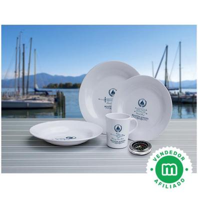 Vajilla Melamina  Sailing Series (16 piezas)