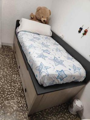 Cama compacta 90x190 cm con cama inferior + 2 cajones CHASE