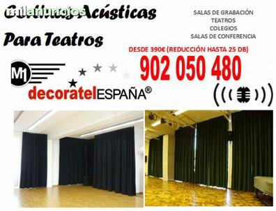 Cortinas acústicas de terciopelo