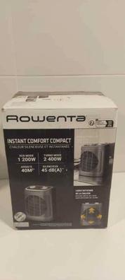 Rowenta Comfort Compact – Calefactor bajo consumo de 2400W, función  Silence, calefactor eléctrico, 2 velocidades, termostato mecánico, función  anti-heladas, ventilador, fácil transporte, SO2330 : : Hogar y  cocina