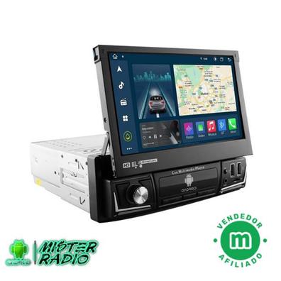 Hikity Radio de Coche 1 Din Apple Carplay y Android Auto con Pantalla  Táctil Extraíble Autoradio Bluetooth Manos Libres con Mirror Link Radio FM  USB