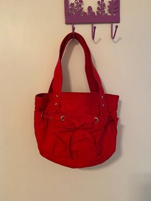 Milanuncios - Bolso d niÑa rojo, flecos. aÑos 60-70