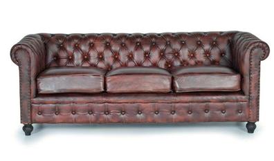 Sofa chester piel Muebles de segunda mano baratos | Milanuncios