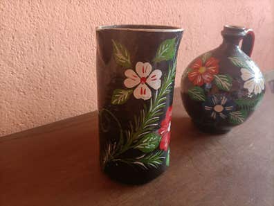 Jarra De Agua Jarra Leche CERÁMICA RAMBLEÑA | Jarra Multifuncional De Agua, Leche Y Zumo | Modelo 07 | Barro Rojo | 100% Hecho A Mano | 1.5 Litros Orinal Adulto Lechera Antigua