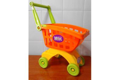 Carrito de la compra juguete madera de segunda mano Milanuncios