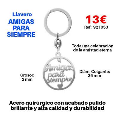 Regalos Para Amigas Llavero Para Mejor Amiga | Regalo Original Cumpleaños, Navidad O Graduación | Diseño En Plata Llaveros De Mejores Amigos