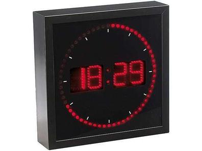 Reloj de pared digital grande Pantalla LED Reloj digital de pared  Despertadores digitales con temperatura diurna, Brillo automático Relojes  de pared