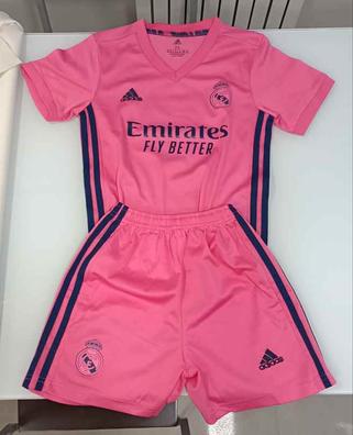 Camiseta negra y rosa real online madrid