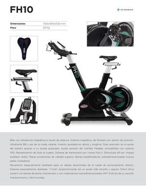 Bicicleta Spinning Fit Pro con Pulsómetro y Pantalla - ECO DE