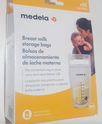 50 Bolsas para almacenar leche materna 180ml Medela 