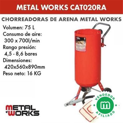 Chorreadora De Arena Electrica 230 V - 1200 W.- 106 L, Con Aspiración De  Abrasivo Y Polvo Caido + Pistola.