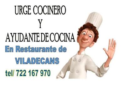 Competir Conejo Sudán Cocinero Ofertas de empleo de hostelería en Barcelona. Trabajo de cocineros/as  y camareros/as | Milanuncios