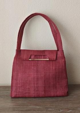 Par de Asas de Ratan y Bambu para Carteras Bolsos de Mano 18cm