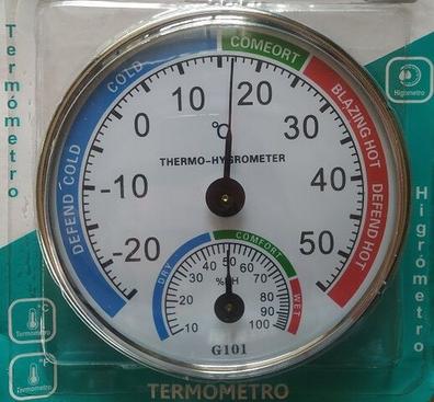 Termómetro higrómetro digital 2 en 1 higrómetro 0%-100% con uso en sala de  sauna de acero inoxidable