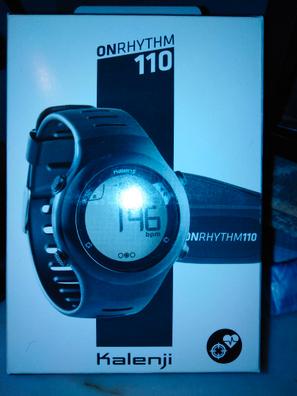 RELOJ RUNNING PULSÓMETRO ONRHYTHM 110 NEGRO - Decathlon