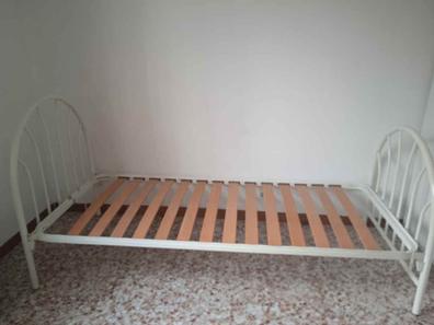 habitación infantil somier madera de pino SPRINGOS Cama infantil cama de madera natural 170 x 86 x 130 cm mueble infantil cama individual cama de casa 170 x 86 x 130 cm 