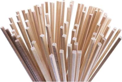 Palitos de madera tipo polo, para manualidades. Cantidad Pack de 50 Medida  1 x 11,3 cm.