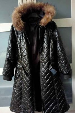 Parka impermeable con capucha y forro Gris oscuro mujer Surkana
