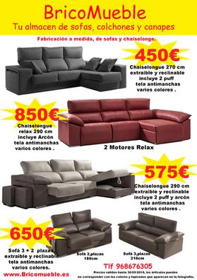 Milanuncios - Almacen de sofas,colchones y canapes