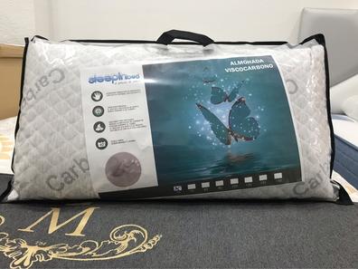 Firmeza media-alta, espuma viscoelástica con gel, doble funda 90 cm PACK 2  ALMOHADAS VISCOGEL