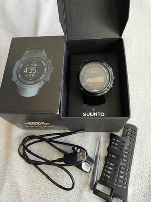 Recambio correa - Correa de silicona azul y gris para relojes Suunto 9  Peak. INF, Azul / Gris