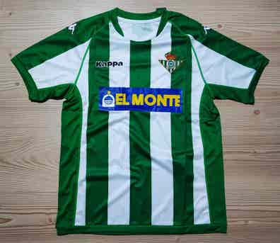 Maillot Real Betis Finale Coupe Du Roi 2005 - Kappa Taille XL - N°12 Oliveira - Réédition