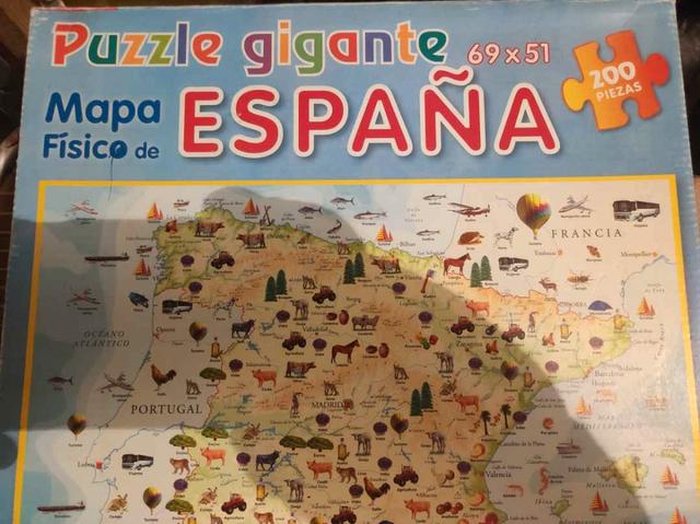 Puzzle Mapa España Física