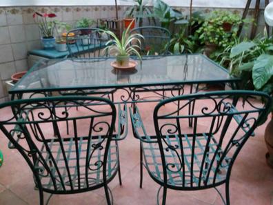 Cordero Reina satisfacción Mesa y sillas de jardin de hierro Muebles de segunda mano baratos |  Milanuncios