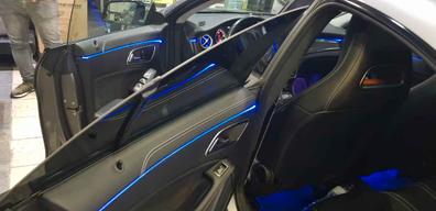 Tira de luces LED, luz de ambiente para coche, luz de chasis, luz de música  RGB, luces de ritmo de Control remoto por aplicación