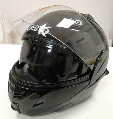 Casco moto Roof Modular Hawk Negro-Amarillo Mate