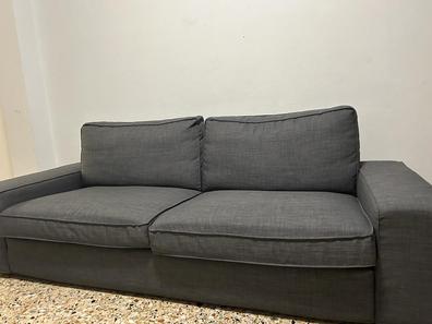 BOLLSTANÄS sofá de 3 plazas, +chaiselongue/Skiftebo gris oscuro - IKEA