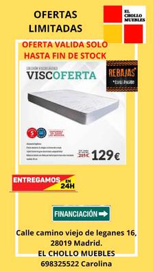 Cama Articulada + Colchón Viscoferta - 105x190 con Ofertas en Carrefour