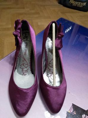 Zapatos tacon niña rosa fucsia de segunda mano por 10 EUR en