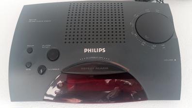 Vintage radio despertador de Philips, modelo D 3142. Fabricado en