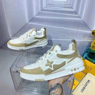 Zapatos Zapatillas Louis Vuitton Mujer Blancas Lv Trainer Tenis
