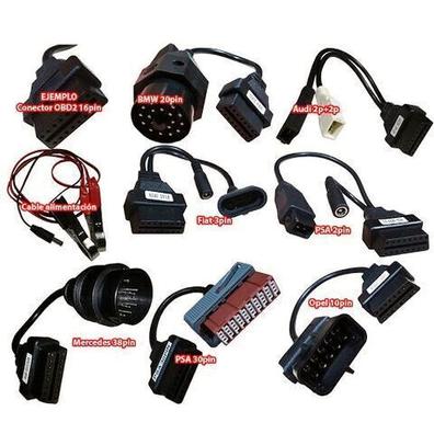 Kit conectores coche OBD1 a OBD2 16 pin diagnosis