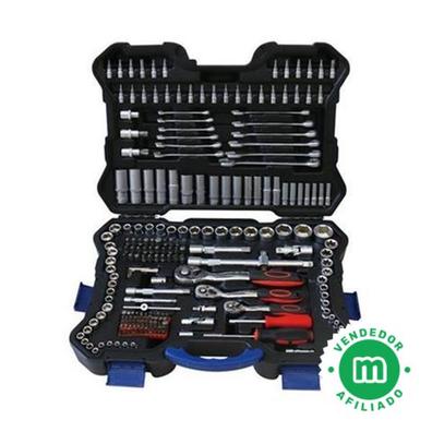 Maletín de herramientas para herramientas eléctricas, mango ergonómico,  cierre de sujeción de plástico, 38,4 cm x 33,5 cm x 14,4 cm (negro) :  : Bricolaje y herramientas
