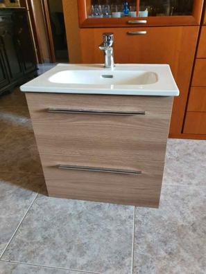 Sandy mueble de baño con lavabo doble 120 cm 4 puertas blanco