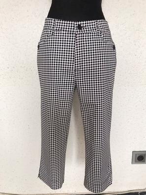 blanco lechoso Puede ser calculado hoja Pantalon cuadros blanco y negro zara Moda y complementos de segunda mano  barata | Milanuncios