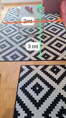 BRÖNDEN alfombra, pelo corto, a mano multicolor/rojo, 200x300 cm