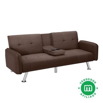 Sofá biplaza 3 en 1, sofá cama convertible tipo futón, sofá biplaza  funcional de 2 plazas con sofá cama extraíble y respaldo reclinable para el  hogar