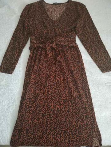 Milanuncios Vestido punto leopardo Bershka