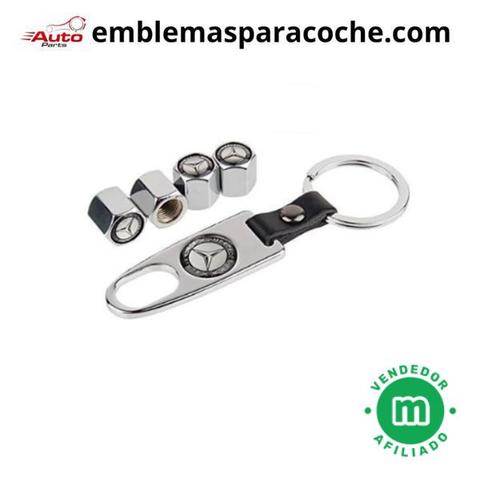 Tapones de valvulas con llavero Mercedes