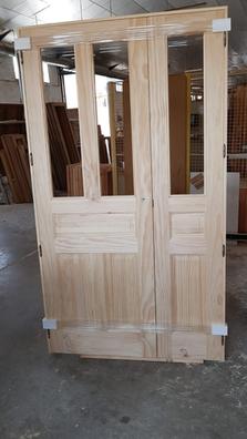 Puerta maciza de pino lacada natural en block - Madera Hogar