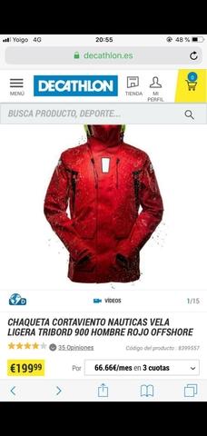 Chaqueta nautica online decathlon