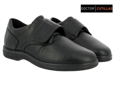 Zapato horma ancha mujer velcro negro del Doctor Cutillas Numero 37 - Color  NEGRO