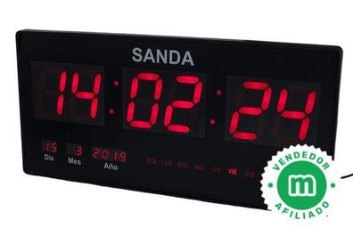 Reloj despertador para dormitorio con radio, reloj digital pequeño  brillante con luz nocturna de 8 colores y pantalla, puertos USB, atenuador
