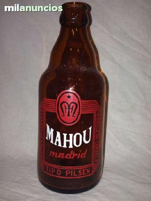 REAL MADRID MAHOU - BOTELLA DE CERVEZA LLENA - 33 cl.