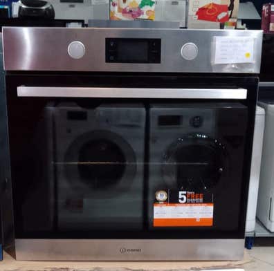 Horno De Encastre Indesit IO 2350H X - Clase A, 2750W, Limpieza Hidrolítica, Grill Inclinable Y Superficie Completa