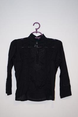 Camisa negra zara discount mujer